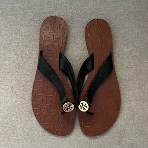 Tory Burch Leather Flip Flop Sandal, Women's Size 9.5